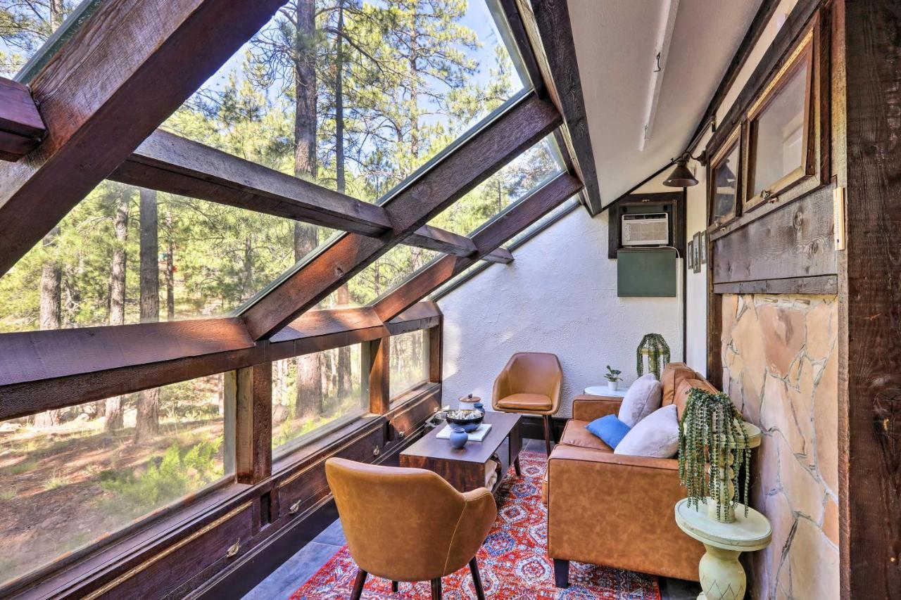 Woodsy Flagstaff Hideaway With Deck And Sunroom! Mountainaire Dış mekan fotoğraf