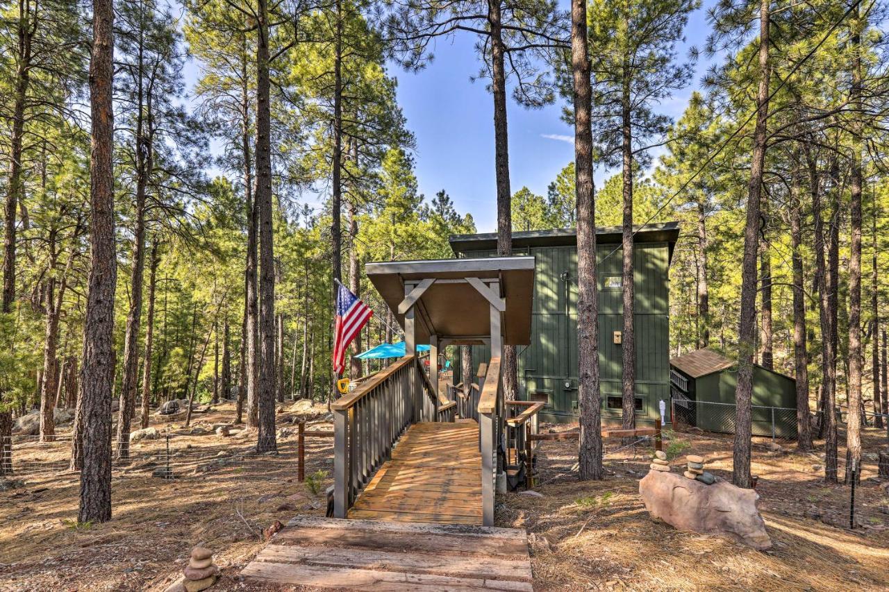 Woodsy Flagstaff Hideaway With Deck And Sunroom! Mountainaire Dış mekan fotoğraf