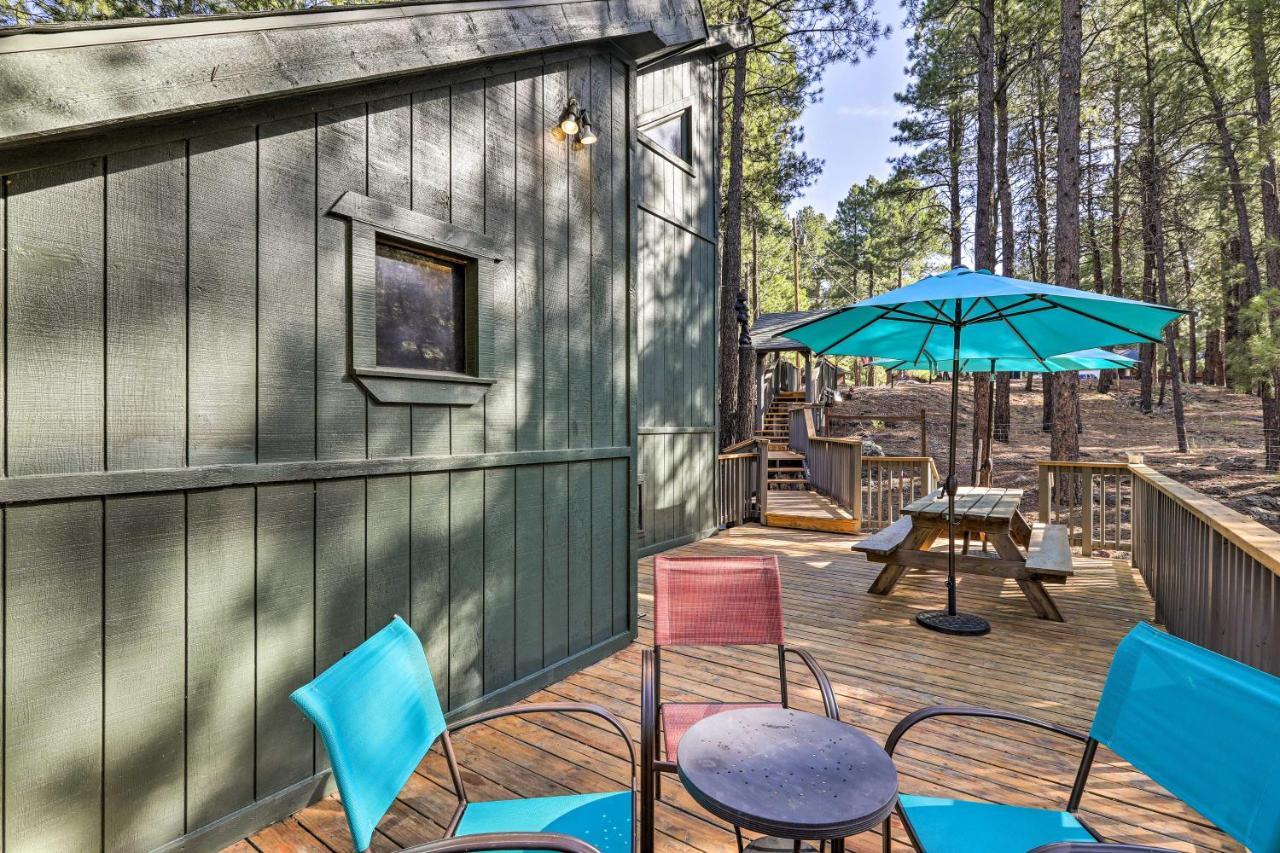 Woodsy Flagstaff Hideaway With Deck And Sunroom! Mountainaire Dış mekan fotoğraf