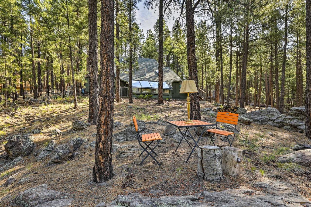 Woodsy Flagstaff Hideaway With Deck And Sunroom! Mountainaire Dış mekan fotoğraf